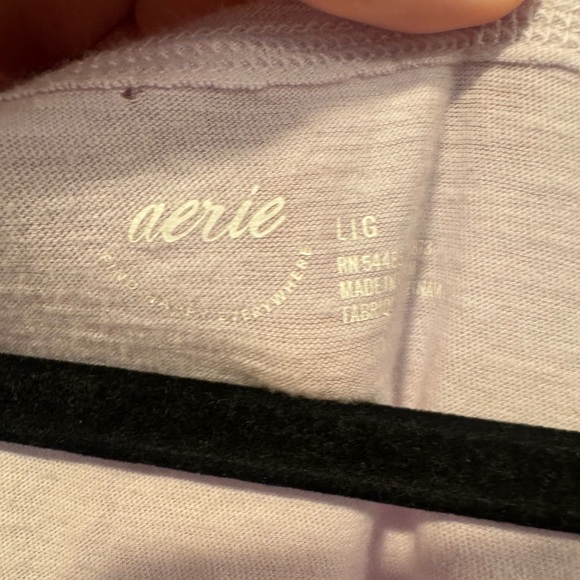 Purple drapey Aerie‎ crop pocket tank - Picture 2 of 3